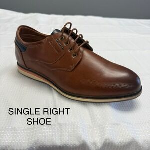 AMPUTEE SINGLE RIGHT Mens 10W Casual Shoe Dress Lace up Classic Oxford Brown New